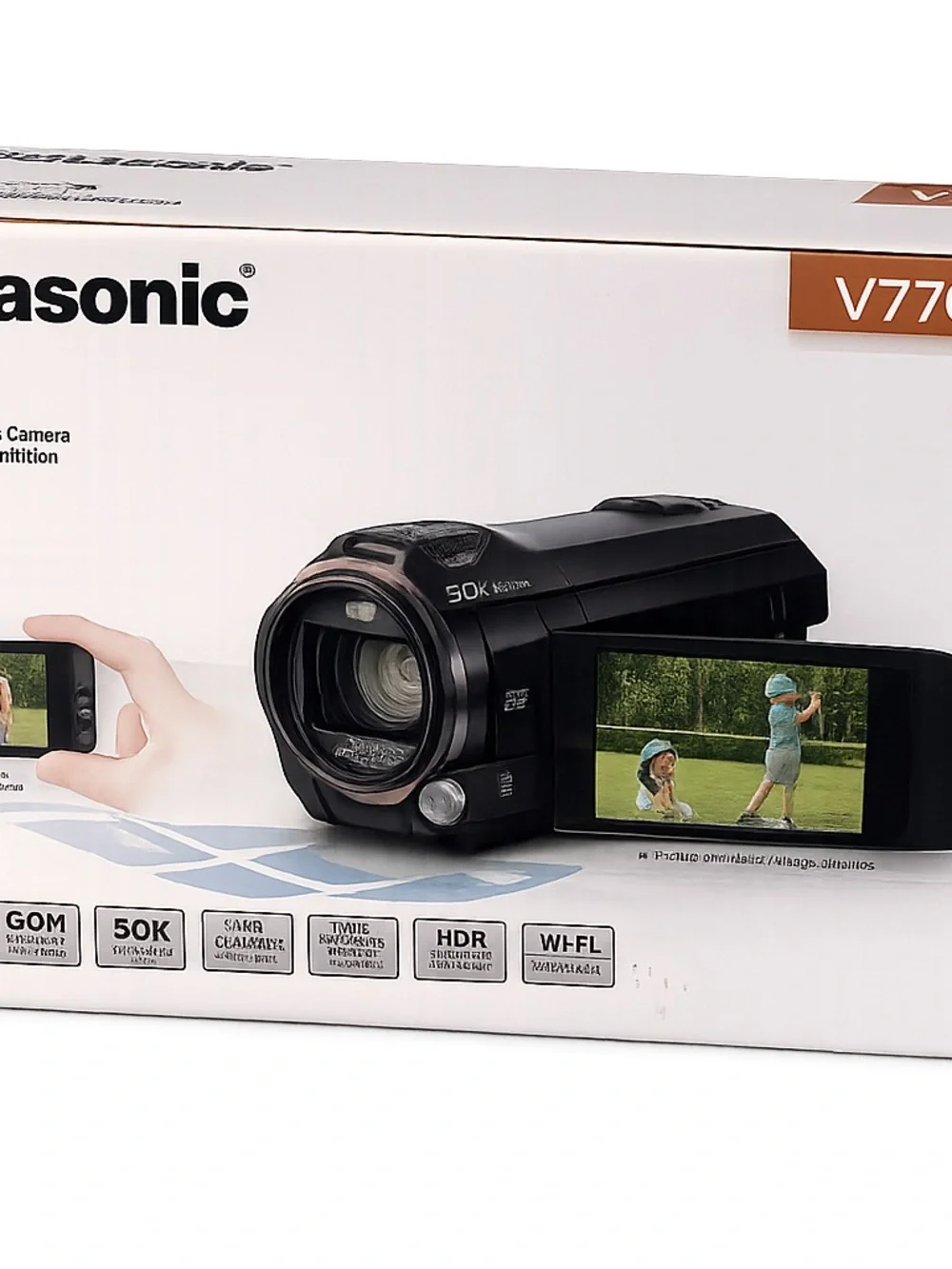 Panasonic HC-V770 Full HD Wi-Fi Camcorder Open Box Complete Bundle Tested